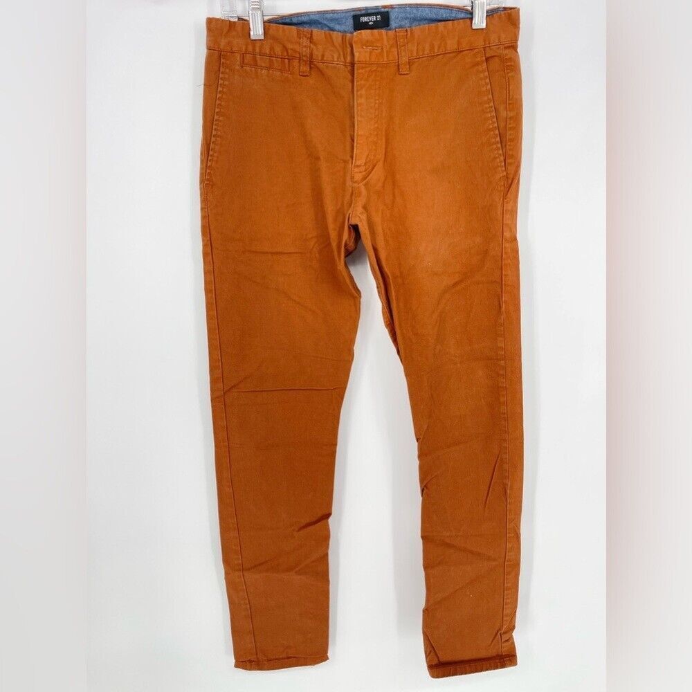 Forever 21 men's rust khaki pants size 30
